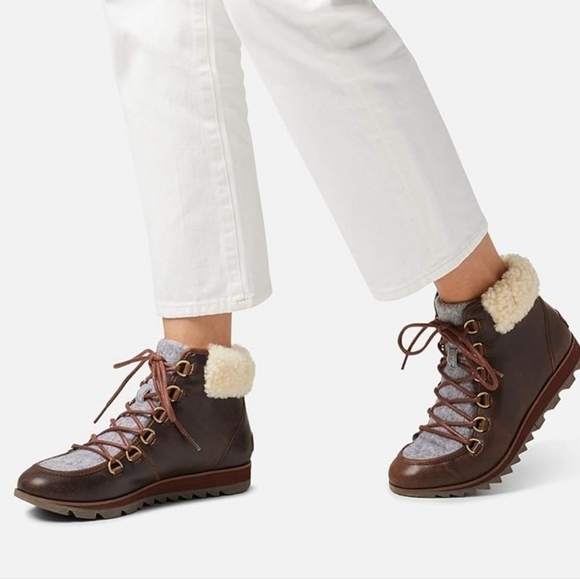 Sorel Shoes - Sorel women's Harlow Lace Cozy waterproof boot women's 6